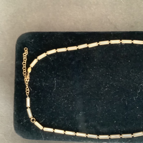 Shawn Warren Chicklet necklace - Mother of Pearl and 14K gold - Picture 3 of 5